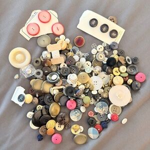 Huge Assorted Vintage Button Collection